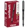 Uni-Ball Uniball Vision Rollerball Pen 12 Pack Black Pens 05mm Micro Tip Size Smooth Writing Japanese Pens School Supplies
