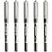 Uni-Ball Uniball Eye Fine Rollerball Pen 07 mm Line Ub157 Black Pack of 5