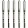 Uni-Ball Uniball Eye Fine Rollerball Pen 07 mm Line Ub157 Black Pack of 5