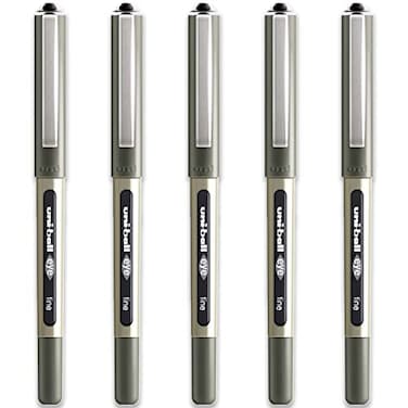Uni-Ball Uniball Eye Fine Rollerball Pen 07 mm Line Ub157 Black Pack of 5