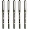 Uni-Ball Uniball Eye Fine Rollerball Pen 07 mm Line Ub157 Black Pack of 5