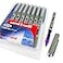 Uni-Ball-Eye UniBall UB157 Rollerball Pens 07mm Nib Violet Purple Ink Wallet of 8