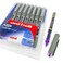 Uni-Ball-Eye UniBall UB157 Rollerball Pens 07mm Nib Violet Purple Ink Wallet of 8