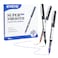 EYEYE Liquid Ink Rollerball Pens 07mm Medium Point Roller Ball Pen 12 Pack 3 Colors Quick Dry Ink Pens Fine Point Smooth Writing Pen for Journaling Note Taking Office School Supplies