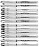 Uni-Ball UniBall Vision Elite Stick Roller Ball Pens 08mm Black Ink 12 Pens