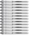 Uni-Ball UniBall Vision Elite Stick Roller Ball Pens 08mm Black Ink 12 Pens