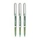 Uni-Ball uniball Eye UB157 07mm Roller Ball Pen Light Green Ink Pack of 3
