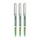 Uni-Ball uniball Eye UB157 07mm Roller Ball Pen Light Green Ink Pack of 3