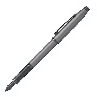 Cross Century II Gunmetal Gray Medium Nib Fountain Pen Professional Pen for Everyday Use Smooth Writing Comfortable Grip Black Ink Durable Construction Includes Gift Box