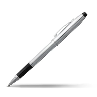 Cross Century II Lustrous Chrome Rollerball Pen Professional Pen for Everyday Use Smooth Writing Comfortable Grip Black Ink Durable Construction Includes Gift Box