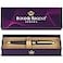 BondRegent Bond Regent 24 Karat Gold Luxury Rollerball Pen Fancy Executive Professional Writing Gift Set for Men Women Nice Pens Gloss Black