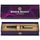 BondRegent Bond Regent 24 Karat Gold Luxury Rollerball Pen Fancy Executive Professional Writing Gift Set for Men Women Nice Pens Gloss Black