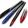 Uni-Ball UniBall AIR Micro 05mm Fine Rollerball Pack of 3 Black Blue and Red UBA188M