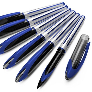 Uni-Ball UniBall AIR 07mm Medium Rollerball 6 Pack Blue UBA188L
