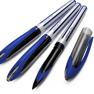 Uni-Ball UniBall AIR 07mm Medium Rollerball Pack of 3 Blue UBA188L
