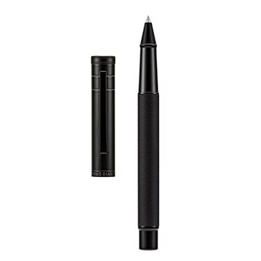 Asvine Hongdian Matte Black Forest Rollerball Pen with Schmidt Black Ink Refill Classic Design with Metal Case for Business Signature