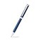 Sheaffer Intensity Engraved Translucent Blue Ballpoint Pen with Chrome Cap and Trim