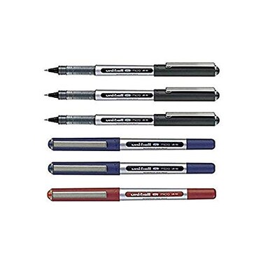 Uni-Ball Uniball UB150 Eye Micro Liquid Ink Rollerball Pens MIXED Pack of 6