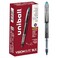 Uni-Ball uniball Vision Elite BLX Rollerball Pens Micro Point 05mm Blue BLX Ink 12 Pack