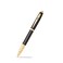Sheaffer 100 Glossy Black Lacquer Fountain Pen with Gold Tone Appointments and Medium Nib