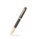 Sheaffer 100 Glossy Black Lacquer Fountain Pen with Gold Tone Appointments and Medium Nib