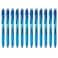 Pentel EnerGelX Retractable Liquid Gel Pen 05mm Needle Tip Fine Line Sky Blue Ink Box of 12 BLN105S