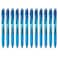 Pentel EnerGelX Retractable Liquid Gel Pen 05mm Needle Tip Fine Line Sky Blue Ink Box of 12 BLN105S