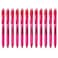 Pentel EnerGelX Retractable Liquid Gel Pen 05mm Needle Tip Fine Line Pink Ink Box of 12 BLN105P