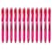 Pentel EnerGelX Retractable Liquid Gel Pen 05mm Needle Tip Fine Line Pink Ink Box of 12 BLN105P