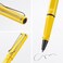 Lamy safari yellow Rollerball Pen with ergonomic grip line width M for pleasant long writing made of robust ASA plastic including rollerball refill M 63 in blue