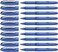 Schneider One Hybrid C Rollerball Pen 05 mm Hybrid Conical Tip Light Blue Barrel Blue Ink Box of 10 Pens 183203