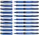 Schneider One Hybrid C Rollerball Pen 03 mm Hybrid Conical Tip Light Blue Barrel Black Ink Box of 10 Pens 183101