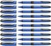 Schneider One Hybrid C Rollerball Pen 05 mm Hybrid Conical Tip Light Blue Barrel Black Ink Box of 10 Pens 183201