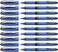 Schneider One Hybrid C Rollerball Pen 05 mm Hybrid Conical Tip Light Blue Barrel Black Ink Box of 10 Pens 183201