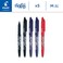 Pilot Frixion Erasable Rollerball 07 mm Pack of 5 2 Black2 Blue1 Red