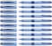 Schneider One Hybrid N Rollerball Pen 03 mm Hybrid Needle Tip Light Blue Barrel Blue Ink Box of 10 Pens 183403