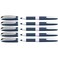Schneider One Change Rollerball Pen Refillable 06 mm UltraSmooth Tip BlueWhite Barrel Violet Ink Box of 5 Pens 183708Purple