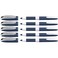 Schneider One Change Rollerball Pen Refillable 06 mm UltraSmooth Tip BlueWhite Barrel Violet Ink Box of 5 Pens 183708Purple