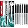 Uni-Ball UniBall AIR 07mm Medium Rollerball 6 Pack Black UBA188L