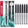 Uni-Ball UniBall AIR 07mm Medium Rollerball 6 Pack Black UBA188L