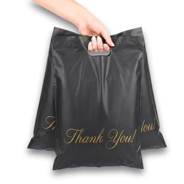 Donyson Black Poly Mailers with Handle 12x15 50 Bolsas de Envo para Negocio Mailers for Small Businesses Shipping Supplies for Small Business Owners