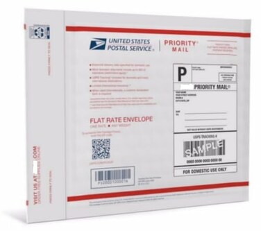 United States Postal Service Priority Mail Forever Prepaid Flat Rate Padded Envelope Pack of 2