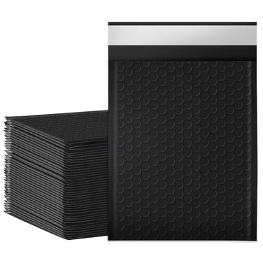 packbabol Bubble Mailers 6x9 Inch Poly Padded Bubble Mailers Pack of 50 Bubble Envelopes Opaque Self Seal Adhesive Waterproof Bags for Shipping and PackagingBlack6x950Pc
