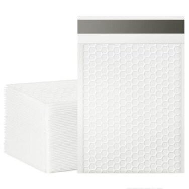 packbabol Bubble Mailers 6x9 Inch Padded Bubble Mailers Pack of 50 Bubble Envelopes Opaque Self Seal Adhesive Waterproof Bags for Shipping and Packaging White 6x950Pc
