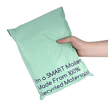 Smart Shipping Supply 100 Count 10x13 inch 100 Recycled Poly Mailers Eco Friendly Packaging Envelopes Supplies Mailing Bags 25 Mil Thick SMART Mailer