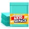 Metronic Bubble Mailers 6x10 Inch 50 Pack Usable Size 6x9 Teal Padded Envelopes Waterproof Bubble Envelopes Self Seal Adhesive for Jewelry Makeup Shirts Small Item