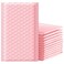 Famagic Bubble Mailers 4x8 Inch 50pc Light Pink Shipping Bags Chic Packaging Bags For Small Business Colored Padded Mailing Envelopes Opaque Matte Self Seal Bubble Poly Mailers Bulk 000
