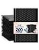 GSSUSA Black Bubble Mailers 4X8 200 Pack Usable Size 4X7 Padded Envelopes Small Shipping Mailer Strong Adhesion Bubble EnvelopeSelfSeal Mailing Envelopes for Small Items Business