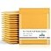 Fuxury Kraft Bubble Mailers 85x12 Inch 25 Pack Strong Adhesion Padded Envelopes 2Self Seal Bubble Envelopes Padded MailersBook Mailer Packaging for Small BusinessYellow