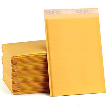 UCGOU Kraft Bubble Mailers 105x16 Inch 25 Pack Usable Size 105x15 Yellow Padded Envelopes 5 Large Mailing Packages Self Sealing Tear Resistant Boutique Bulk Mail Shipping Bags for Book and More